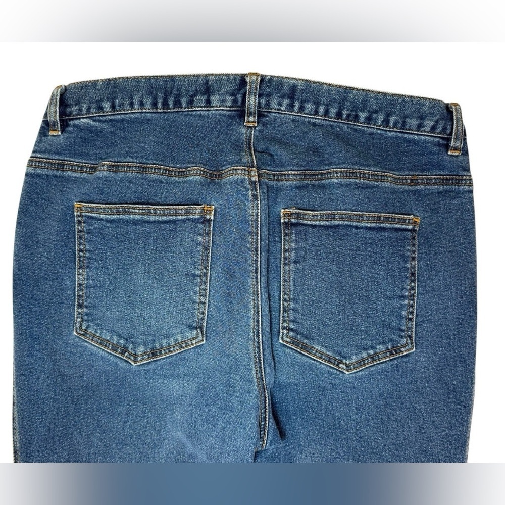 The Territory Ahead Jeans Women 16 Blue Straight High Rise Cropped 33x26.5 - Picture 5 of 6